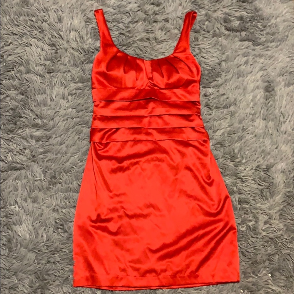 red dress